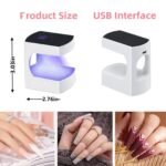 Compact UV LED Nail Dryer - Portable Mini Gel Lamp with USB, Perfect for Home & Travel - Image 5