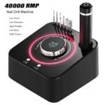High-Speed Electric Nail Drill Set - 40000RPM Brushless Nail File with LED Display and Portable Design - Image 2