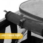 Mesh Dog Carrier with Wheels - Image 5