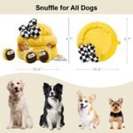 Interactive 2-in-1 Dog Puzzle Toy with Squeaking Bow - Image 6
