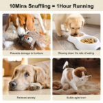 Interactive 2-in-1 Dog Puzzle Toy with Squeaking Bow - Image 3