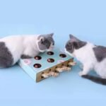 Multi-Hole Mice Puzzle Cat Toy with Scratcher & Grinder - Image 6