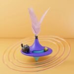Interactive Gyroscopic Feather Cat Toy - Image 4