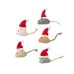 Interactive Catnip Mouse Toy - Chewable Catgrass Pick-me-up for Cats