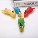 Colorful Latex Chicken Squeak Toy for Dogs and Cats - Image 3