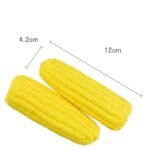 Durable Corn-Shaped Squeaky Latex Toy for Small Dogs - Ideal for Chewing & Training - Image 3
