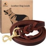 Premium Braided Leather Dog Leash