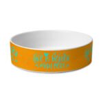Life Is Better With Pets Pet Bowl - Kawaii Dog Bowl - Printed Pet Food Bowl - Image 2