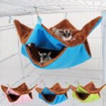 Cozy Double-Layer Plush Pet Hammock: Perfect for Hamsters, Ferrets, and Small Pets - Image 2