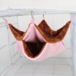 Cozy Double-Layer Plush Pet Hammock: Perfect for Hamsters, Ferrets, and Small Pets - Image 3