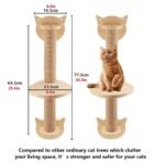 Deluxe Multi-Level Cat Tree with Hammock & Sisal Scratching Posts - Image 7