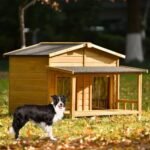 47.2" Spacious Wooden Dog House with Porch - Image 7