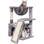 Modern Indoor Cat Activity Tower with Plush Perch & Condo Scratcher - Image 2