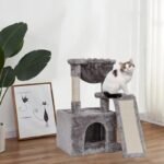 Modern Indoor Cat Activity Tower with Plush Perch & Condo Scratcher - Image 6
