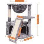 Modern Indoor Cat Activity Tower with Plush Perch & Condo Scratcher - Image 3