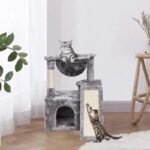 Modern Indoor Cat Activity Tower with Plush Perch & Condo Scratcher - Image 5