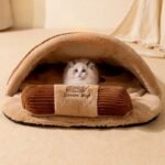 Cozy Corduroy Pet Nest - Image 5