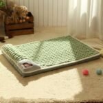 Cozy Plaid Pet Bed for Small to Medium Dogs and Cats