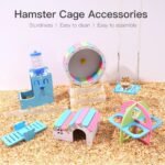 7-Pack Hamster Exercise Wheel & Accessories Set - Image 4