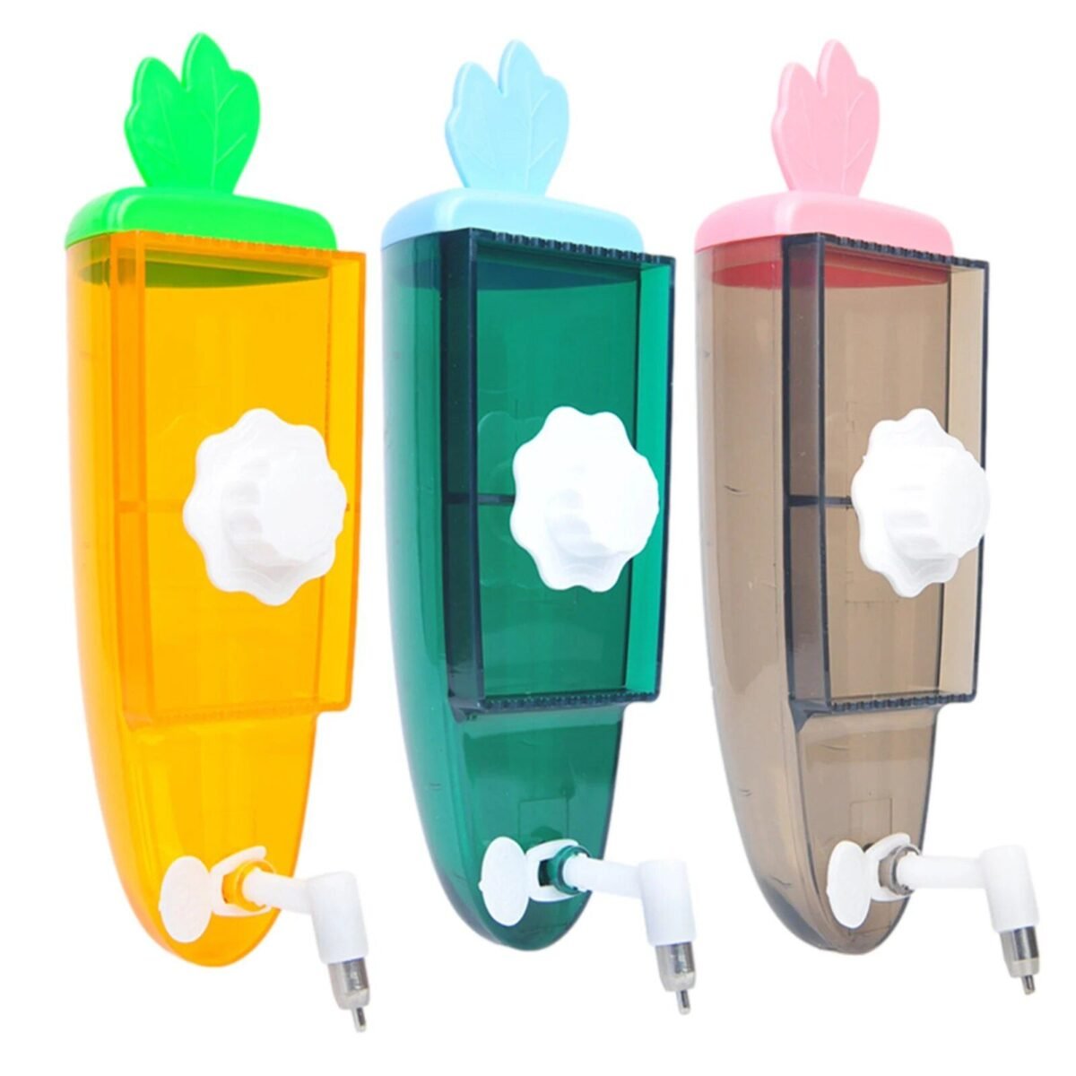 Adorable Carrot-Shaped 500ml Pet Water Dispenser - Image 2