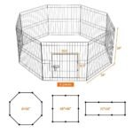 Versatile 8-Panel Metal Pet Playpen - Ideal for Small Animals - Image 3