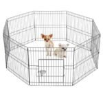 Versatile 8-Panel Metal Pet Playpen - Ideal for Small Animals