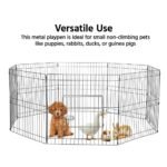 Versatile 8-Panel Metal Pet Playpen - Ideal for Small Animals - Image 5