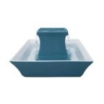 Ceramic Pagoda Pet Fountain in Himalayan Blue