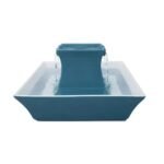Ceramic Pagoda Pet Fountain in Himalayan Blue - Image 2