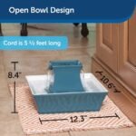 Ceramic Pagoda Pet Fountain in Himalayan Blue - Image 3