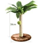 Green Leafy Cat Scratching Post with Sisal Rope and Playful Balls - Image 7
