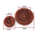 Cozy Fleece Small Pet Nest - Soft, Warm Bed for Hamsters, Rabbits, and Guinea Pigs - Image 3