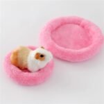 Cozy Fleece Small Pet Nest - Soft, Warm Bed for Hamsters, Rabbits, and Guinea Pigs - Image 4