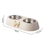 Chic Bow-Tie Dual Pet Bowl - Image 4
