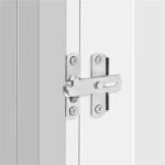 Elegant White Enclosed Cat Litter Box Furniture - Image 5