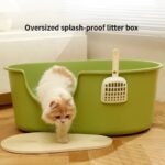 Spacious Semi-Enclosed Cat Litter Box - Image 2