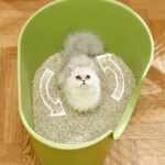 Spacious Semi-Enclosed Cat Litter Box - Image 7