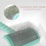 Efficient Pet Hair Remover - Dog and Cat Grooming Brush with Stainless Steel Needles - Image 4