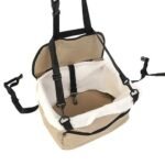 Luxury Portable Pet Booster Car Seat with Safety Leash and Storage Compartment - Image 3