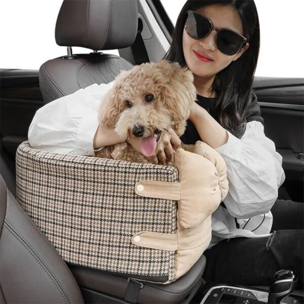 Small Dog & Cat Armrest Booster for Secure Travel