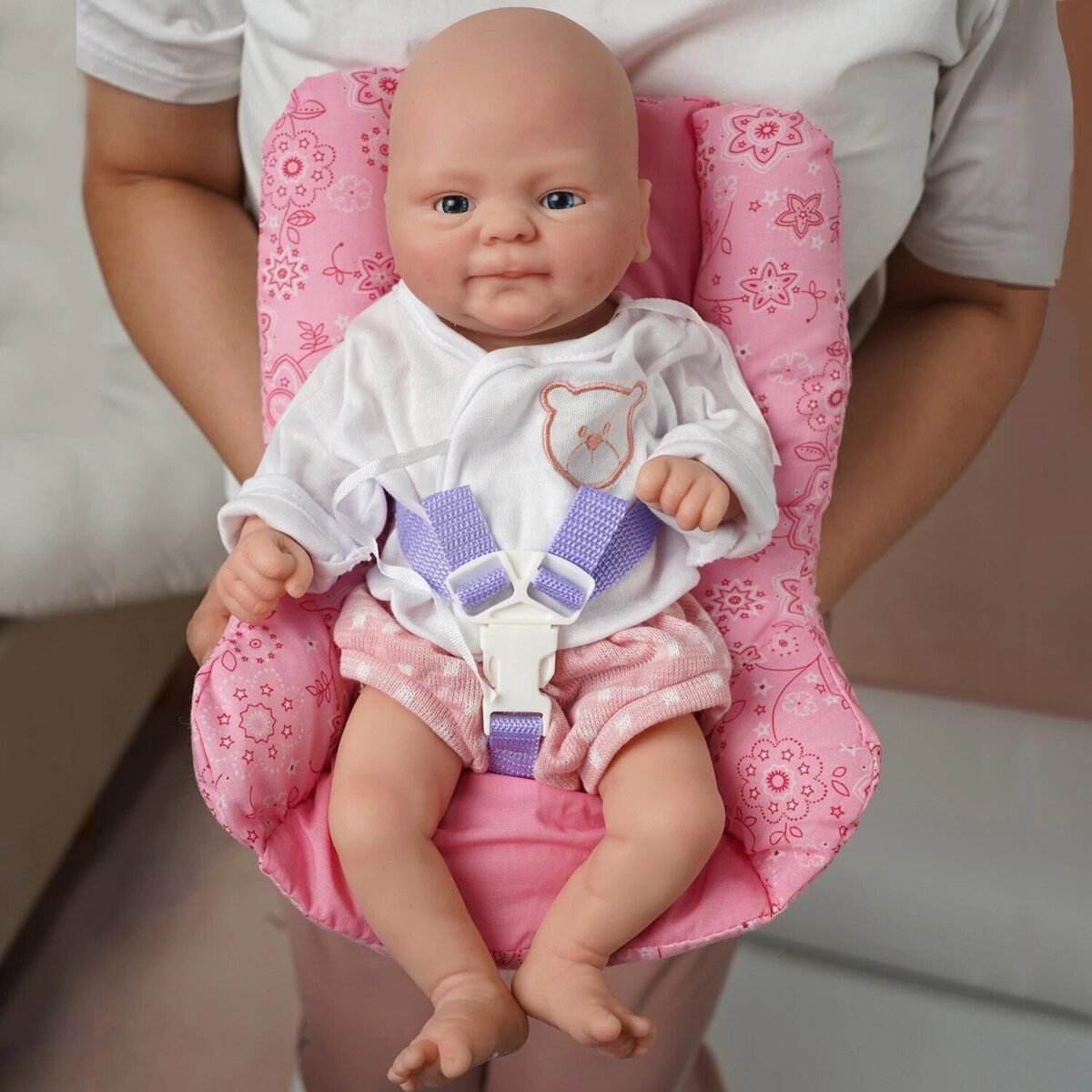 Lifelike Full Body Silicone Reborn Baby Dolls - Soft, Realistic 14-inch Boy and Girl Options - Image 4