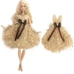 Charming Party Dress for 1/6 Scale Dolls - Stylish Gown Outfit for 12'' Fashion Dolls - Image 6