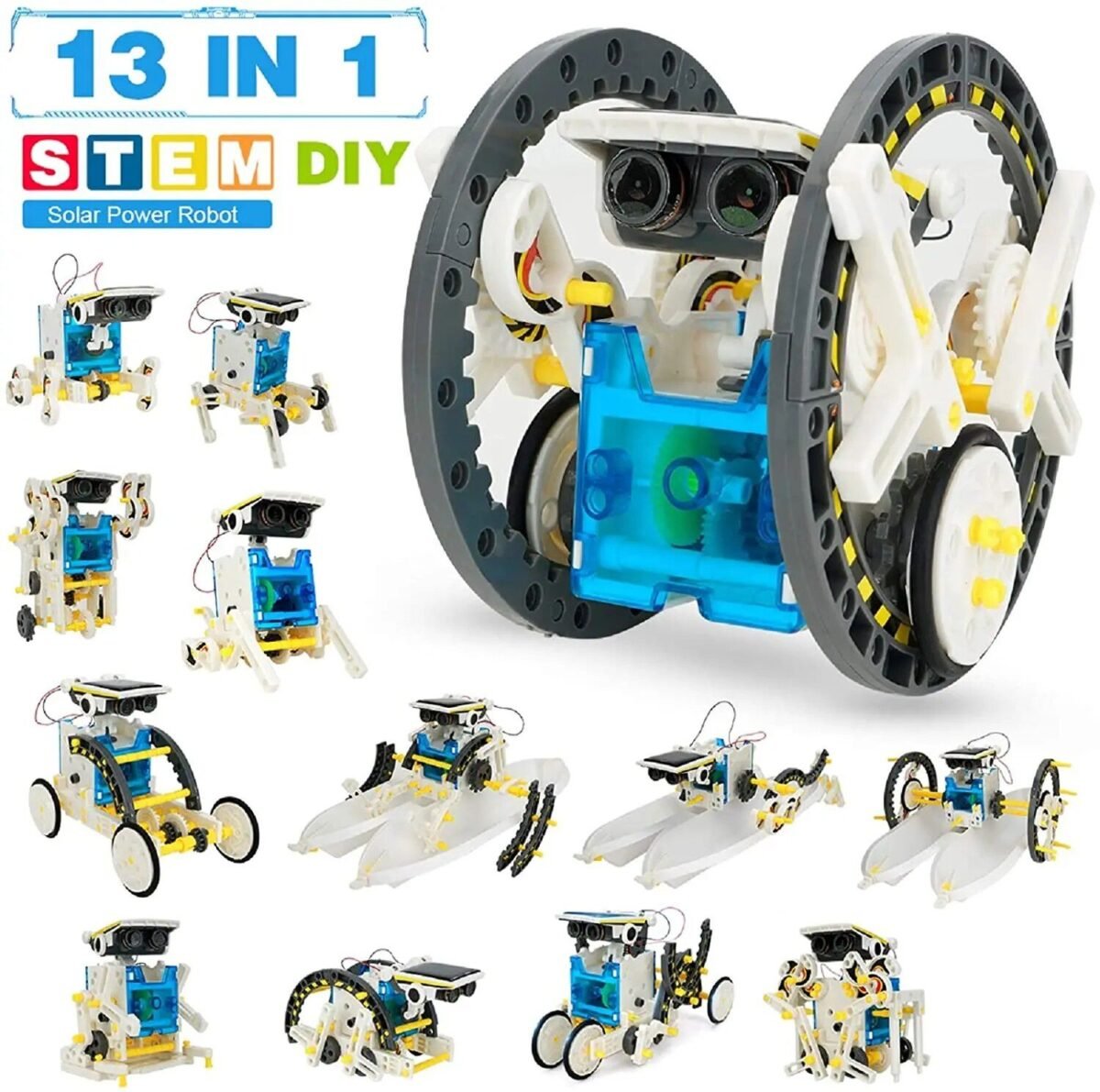 Solar Space Fleet Robot Kit: 4-in-1 Educational STEM Toy for Space Exploration - Image 5