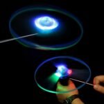 Colorful LED Light-Up Flying Disc – Pull String Helicopter Toy for Outdoor Fun - Image 4