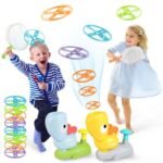 Jump Rocket Flying Disc Launcher - Outdoor Fun Foot-Powered Rocket Toy for Kids - Image 2