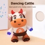 Lively Musical Dancing Cow Toy with Colorful Lights and Movements for Kids - Image 3