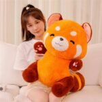 Red Panda Plushie Pillow - Fluffy, Soft, and Huggable Stuffed Animal Toy for All Ages - Image 5