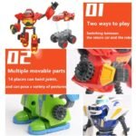Transforming Monster Machines Toy Cars - Deformable Action Figure Robots for Kids - Image 7