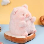 Kawaii Lulu Pig Bread Plush Toy - Adorable Stuffed Animals for Kids - Image 4