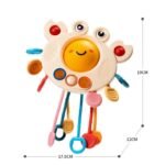 Montessori Sensory Pull-String Crab: Educational Activity Toy for Babies 0-3 Years - Image 6